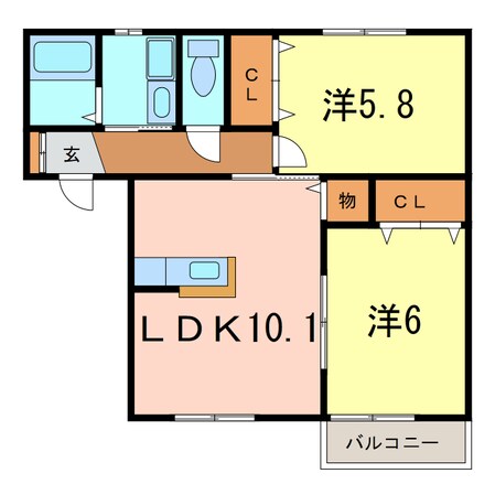 Ｋｓハウス　Ａの物件間取画像